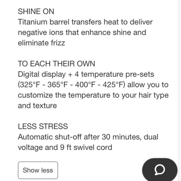 Kristin Ess Soft Wave Titanium Curling Wand, Beachy Waves & Curls 1 1/4" Barrel - Picture 13 of 14